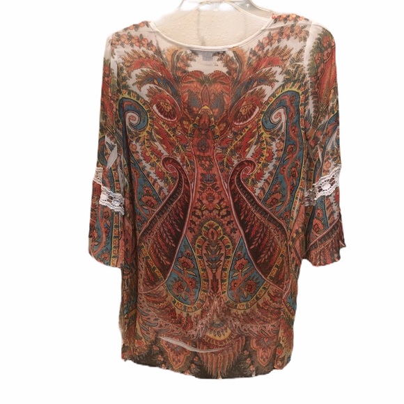 Mushka by Sienna Rose Boho Tunic, Sz S - Picture 2 of 8